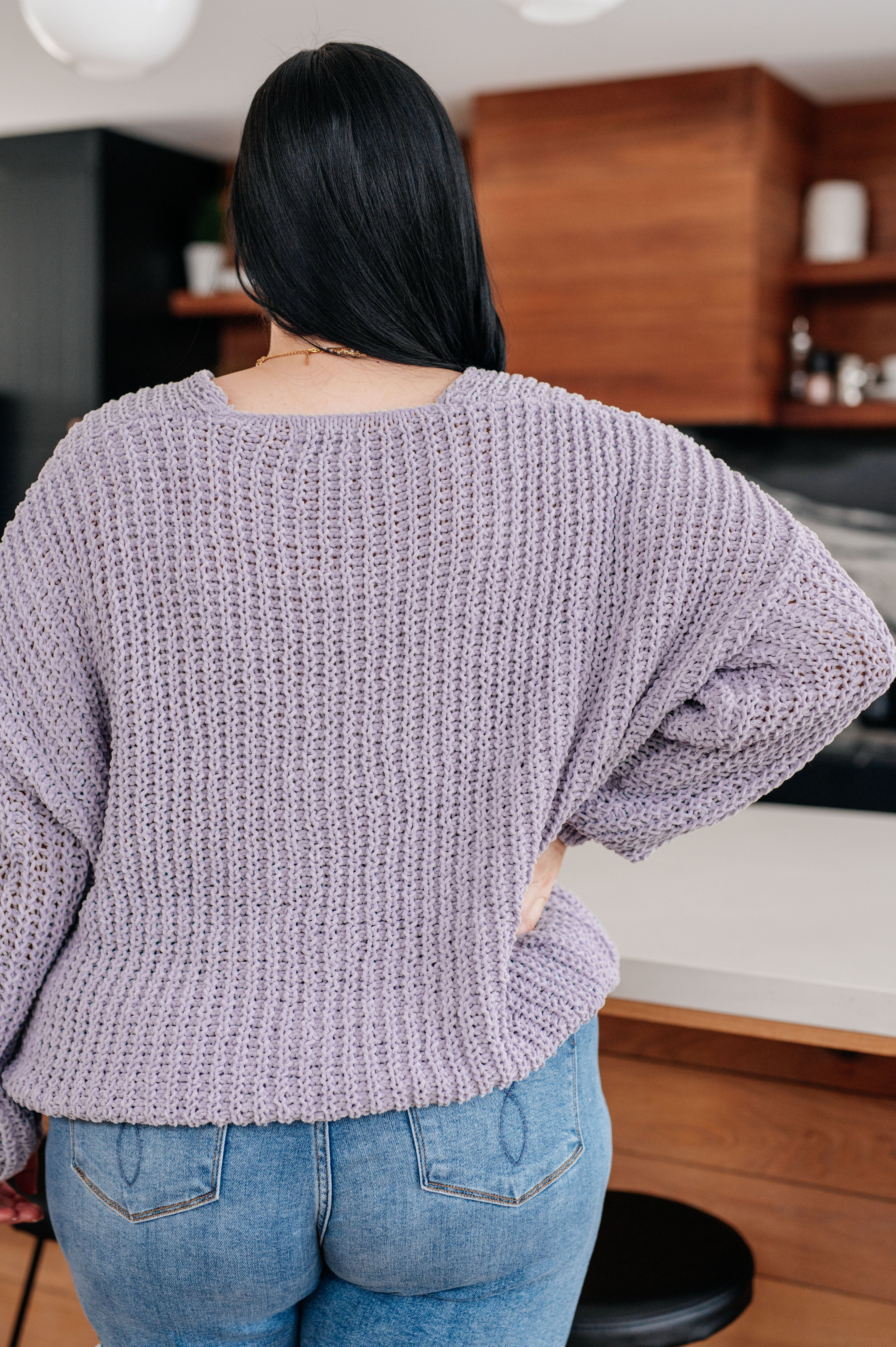 Captured My Interest Chunky V-Neck Sweater - Charming Charlie