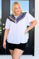 Casually Boho Keyhole Neckline Top - Charming Charlie