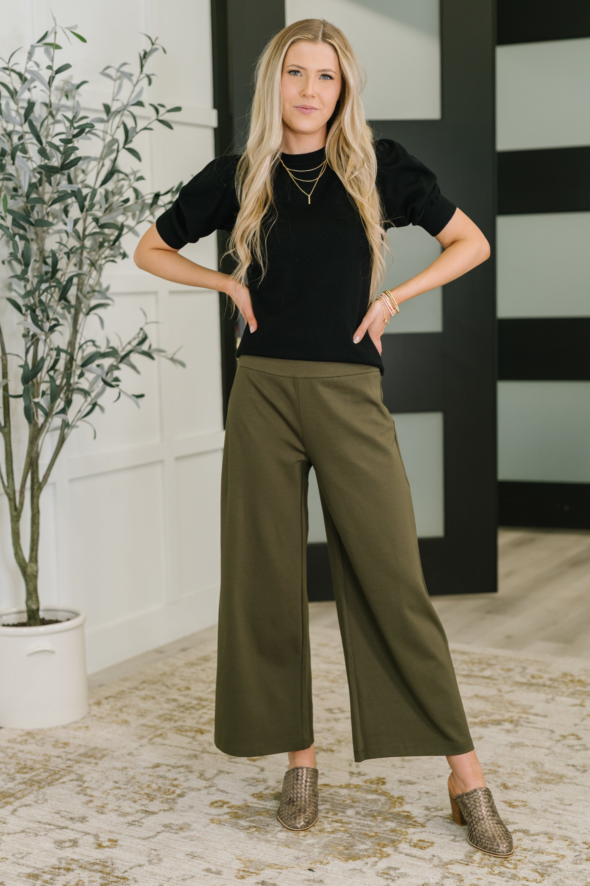 Casually Classy Puff Sleeve Blouse in Black - Charming Charlie