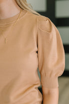 Casually Classy Puff Sleeve Blouse in Brush - Charming Charlie