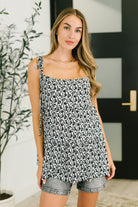 Certified Cutie Shoulder Tie Blouse in Black - Charming Charlie