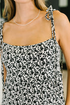 Certified Cutie Shoulder Tie Blouse in Black - Charming Charlie