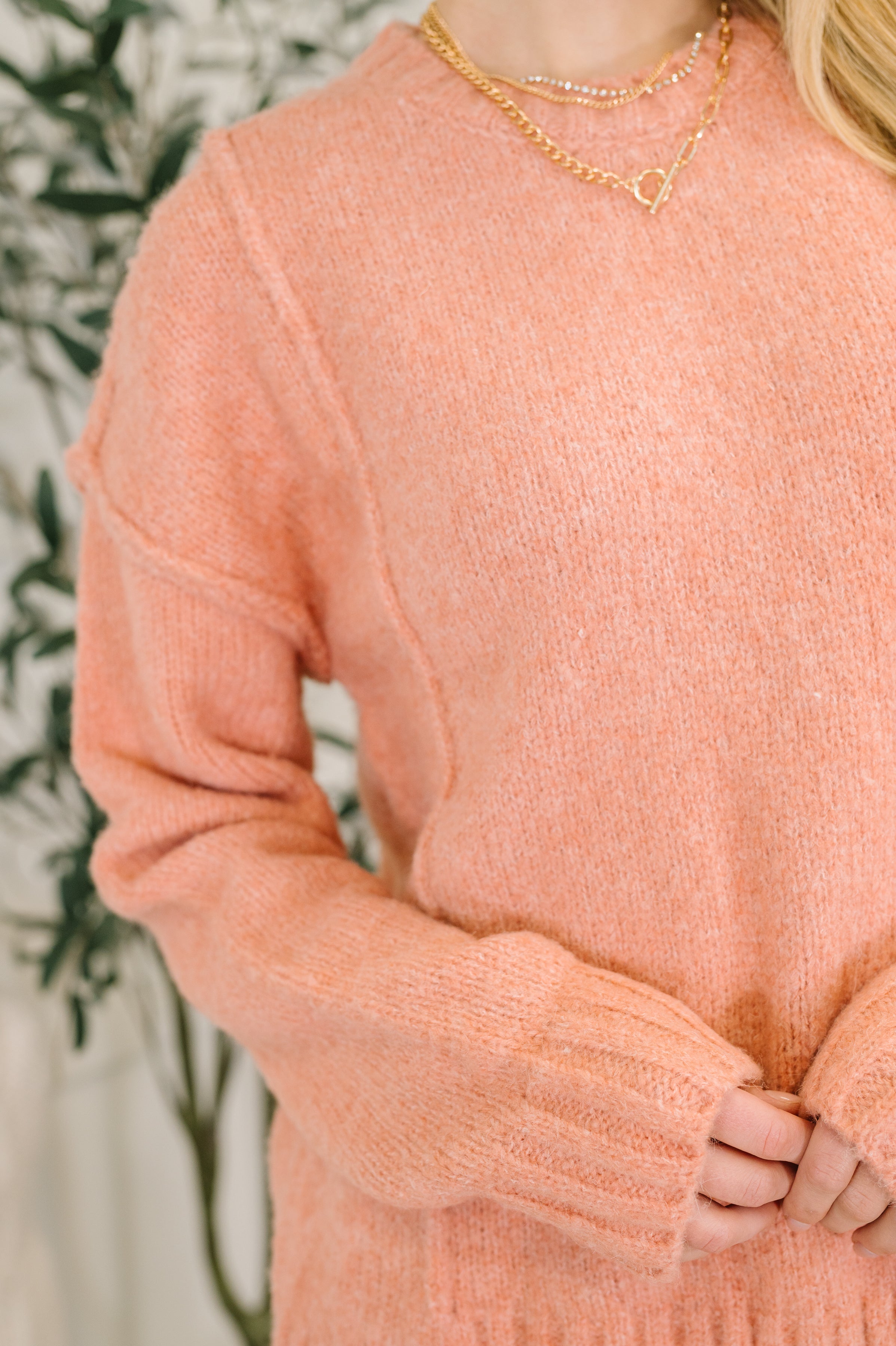 Changed for the Better Exposed Seam Pullover - Charming Charlie