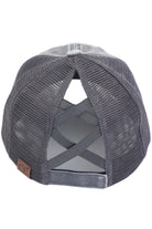 Charcoal C.C BEE HAPPY PATCH VINTAGE PONY CAP is a must-have for any fashion enthusiast. With its vintage pony design and unique patch detailing, it is sure to make a statement. Made with high-quality materials, it offers both style and comfort. Perfect for adding a touch of retro charm to any outfit.
