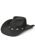 C.C Trim Band Vegan Felt Cowboy Hat - Charming Charlie