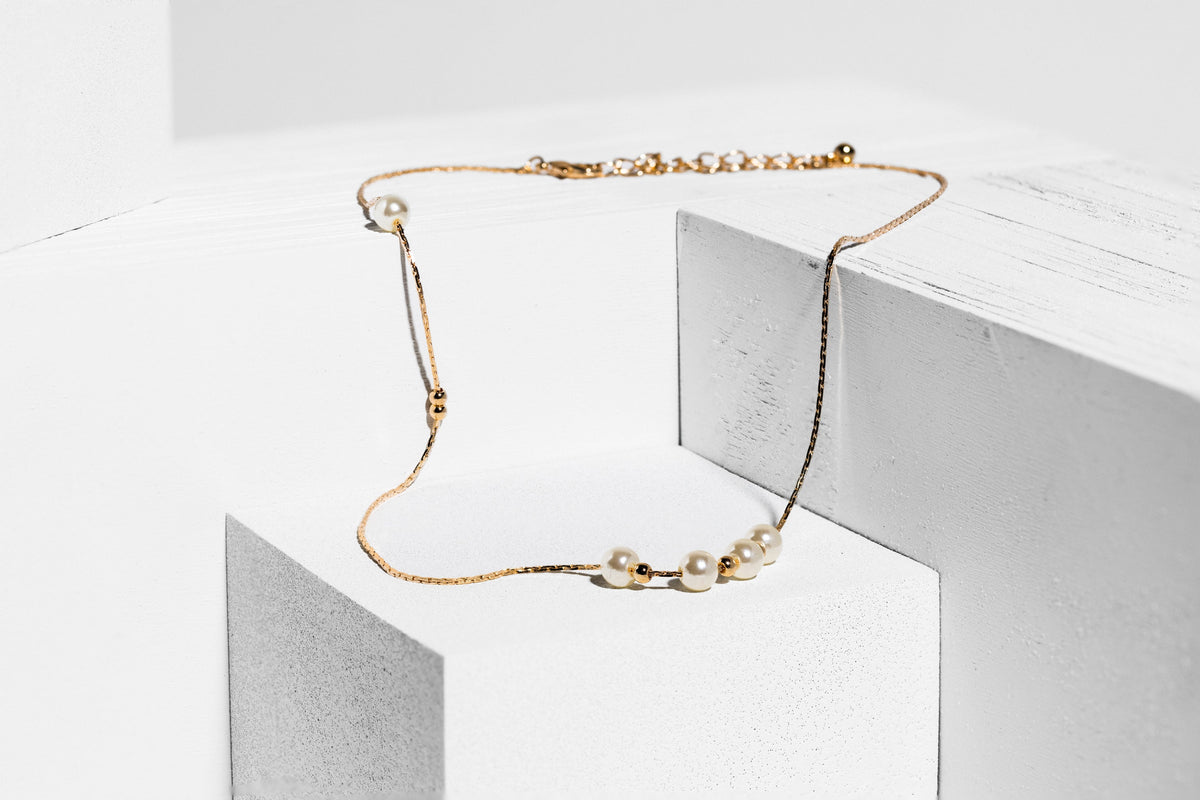 Gold Pearl Necklace - Charming Charlie