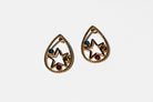 Teardrop Enclosed Star Multi Color Earring - Charming Charlie