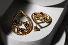 Teardrop Enclosed Star Multi Color Earring - Charming Charlie
