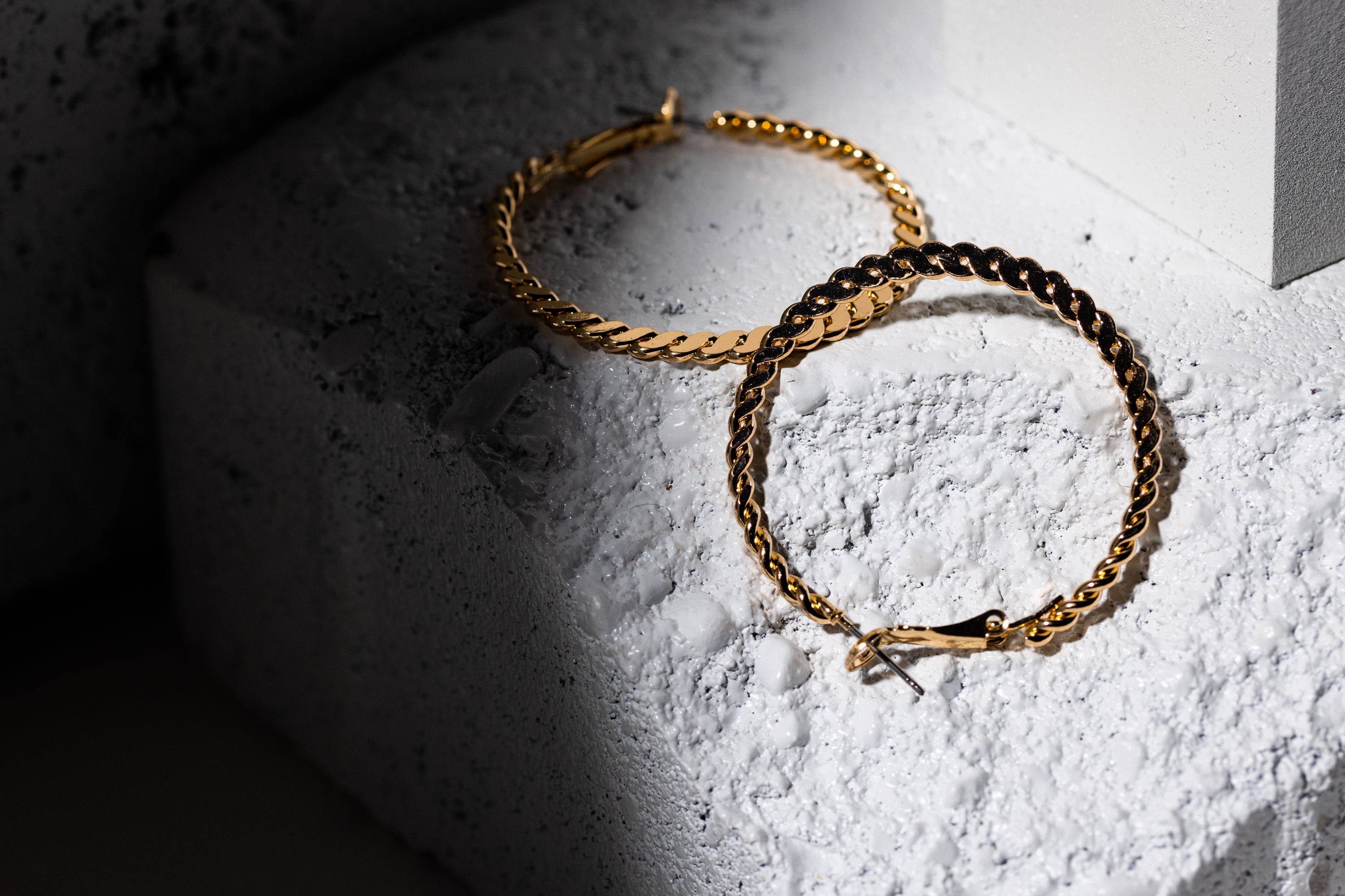 Gold Hoop Earring With Star - Charming Charlie