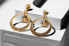 Gold Hoop Earring With Star - Charming Charlie