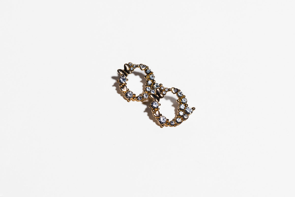 Small Hoop Crystal Earring - Charming Charlie