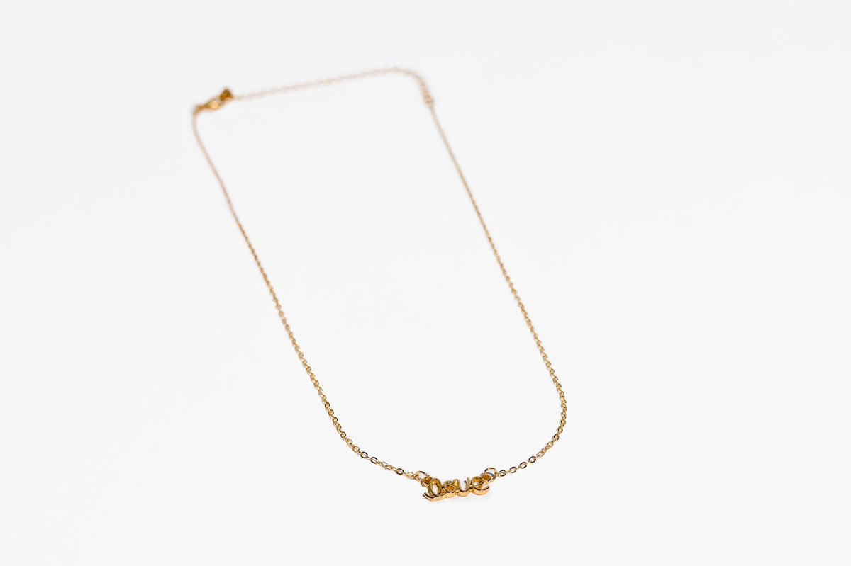 I Love You Gold Necklace - Charming Charlie