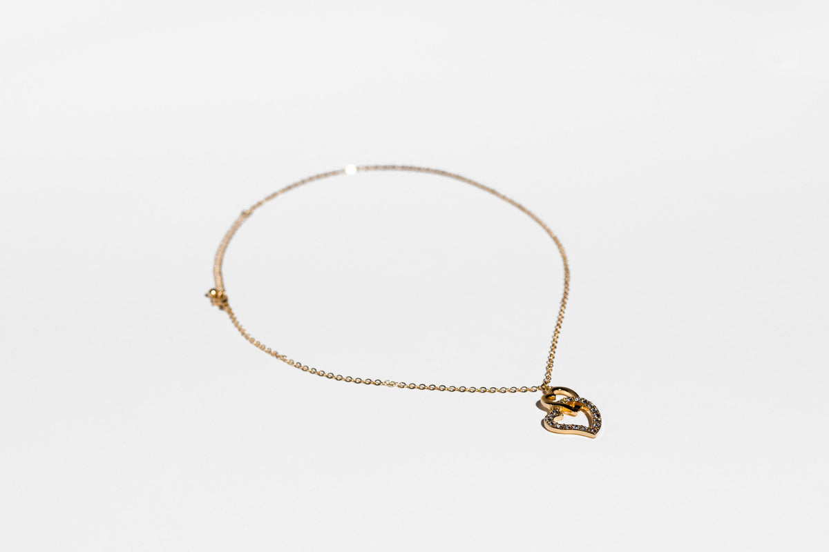 Heart Gold Necklace - Charming Charlie
