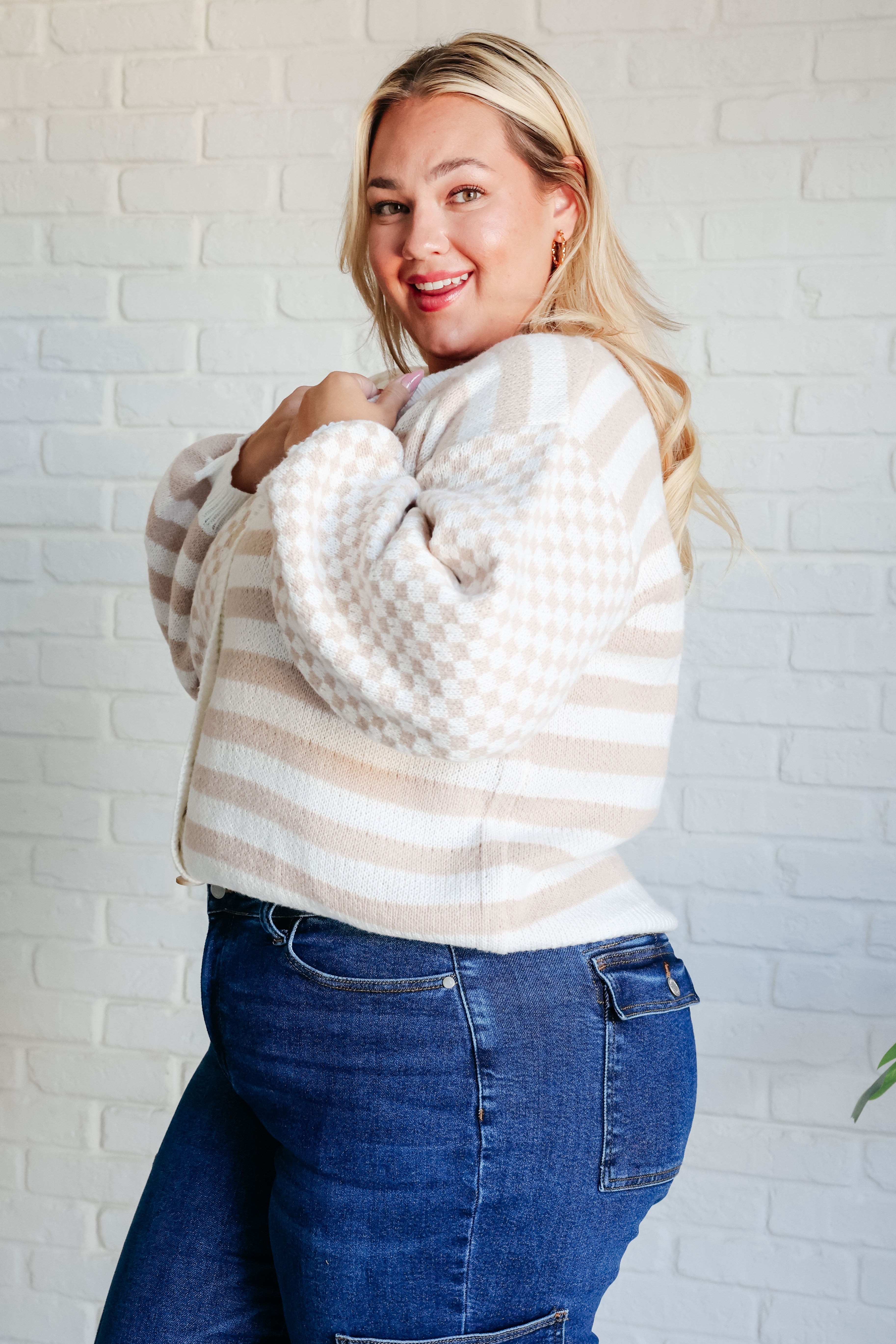 Check That Line Cardigan - Charming Charlie
