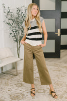 Chic and Sweet Striped Knit Top - Charming Charlie