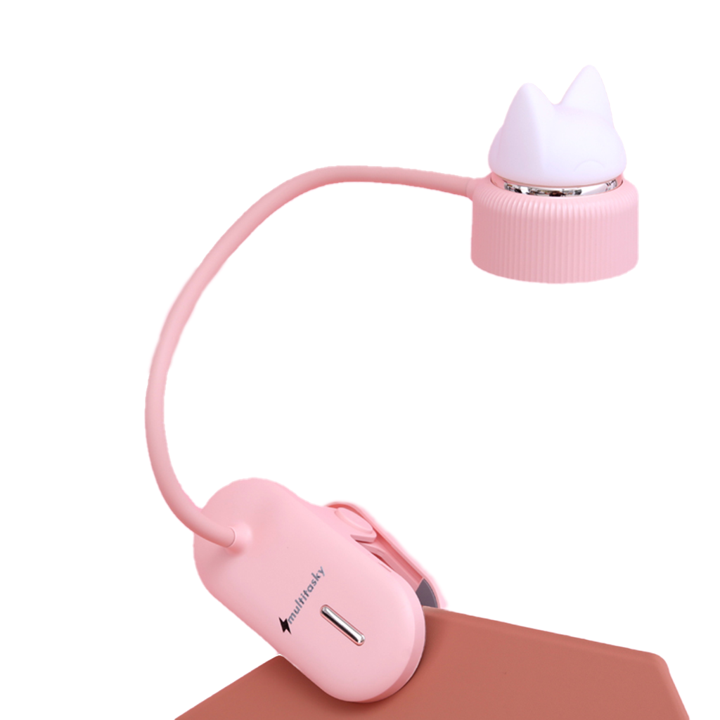 Clip on lamp in pink - Multitasky