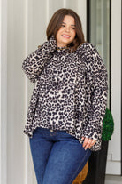 Clap for Yourself Long Sleeve Top in Animal Print - Charming Charlie
