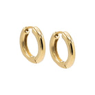 Gold / 18 MM Classic Tube Huggie Earring - Adina's Jewels