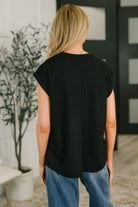Classic Timeless V-Neck Tee in Black - Charming Charlie