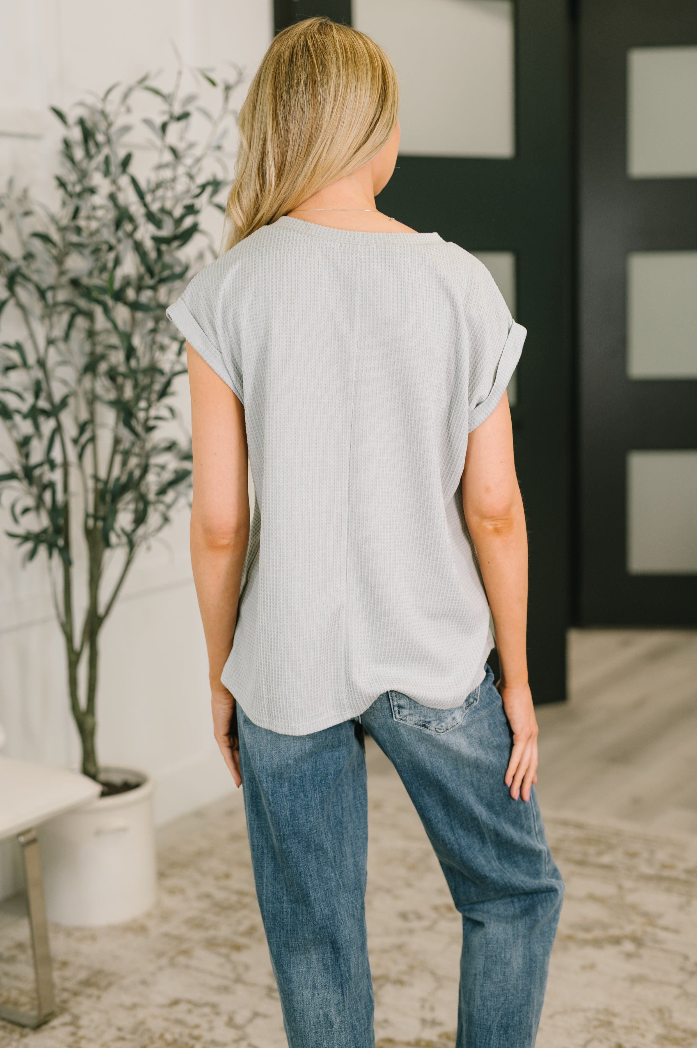 Classic Timeless V-Neck Tee in Pearl Grey - Charming Charlie