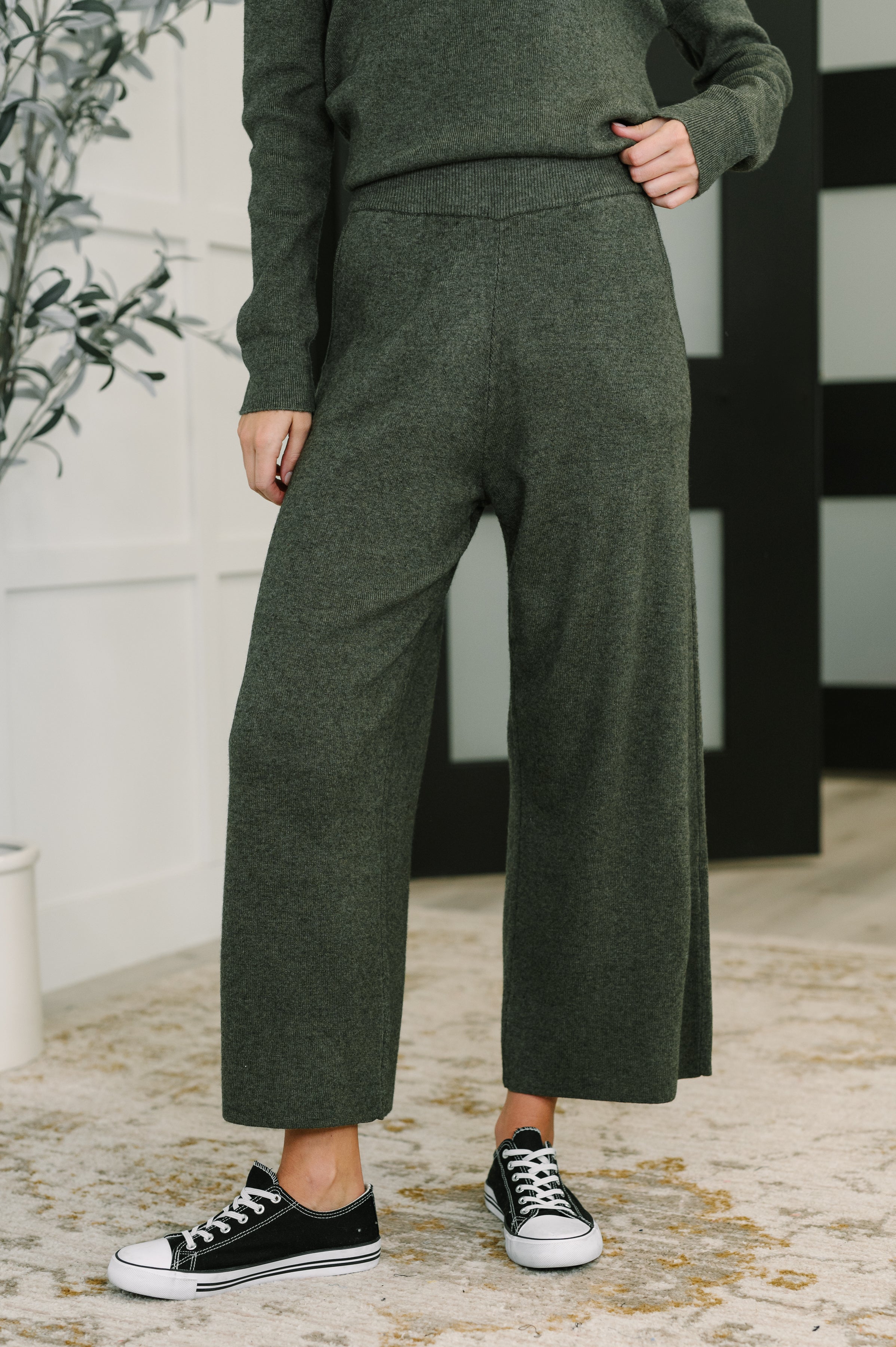 Clove Culottes in Moss - Charming Charlie