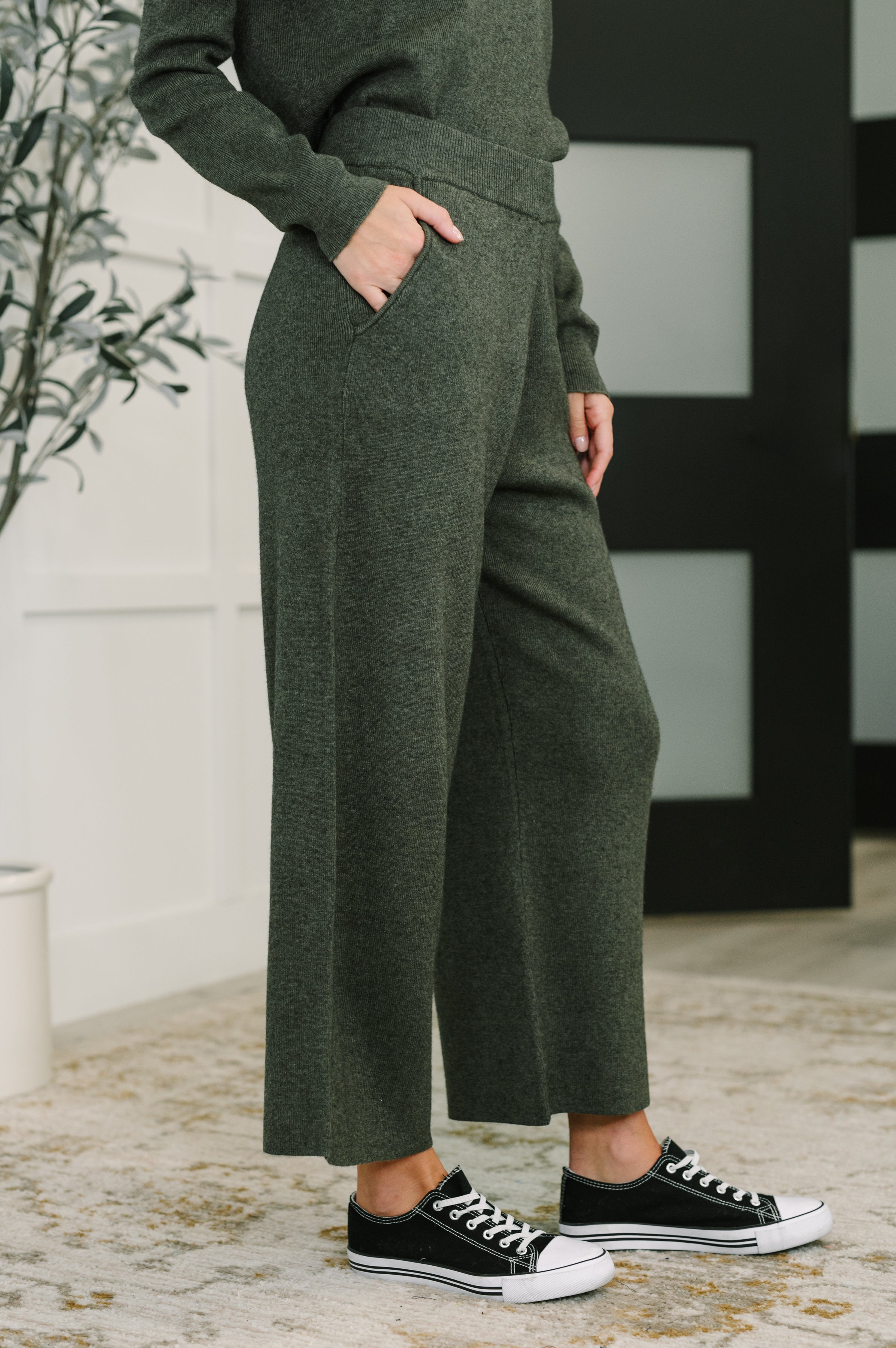 Clove Culottes in Moss - Charming Charlie