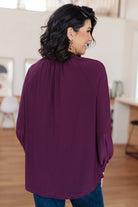 Closing Time Mock Neck Blouse - Charming Charlie