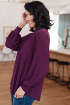 Closing Time Mock Neck Blouse - Charming Charlie