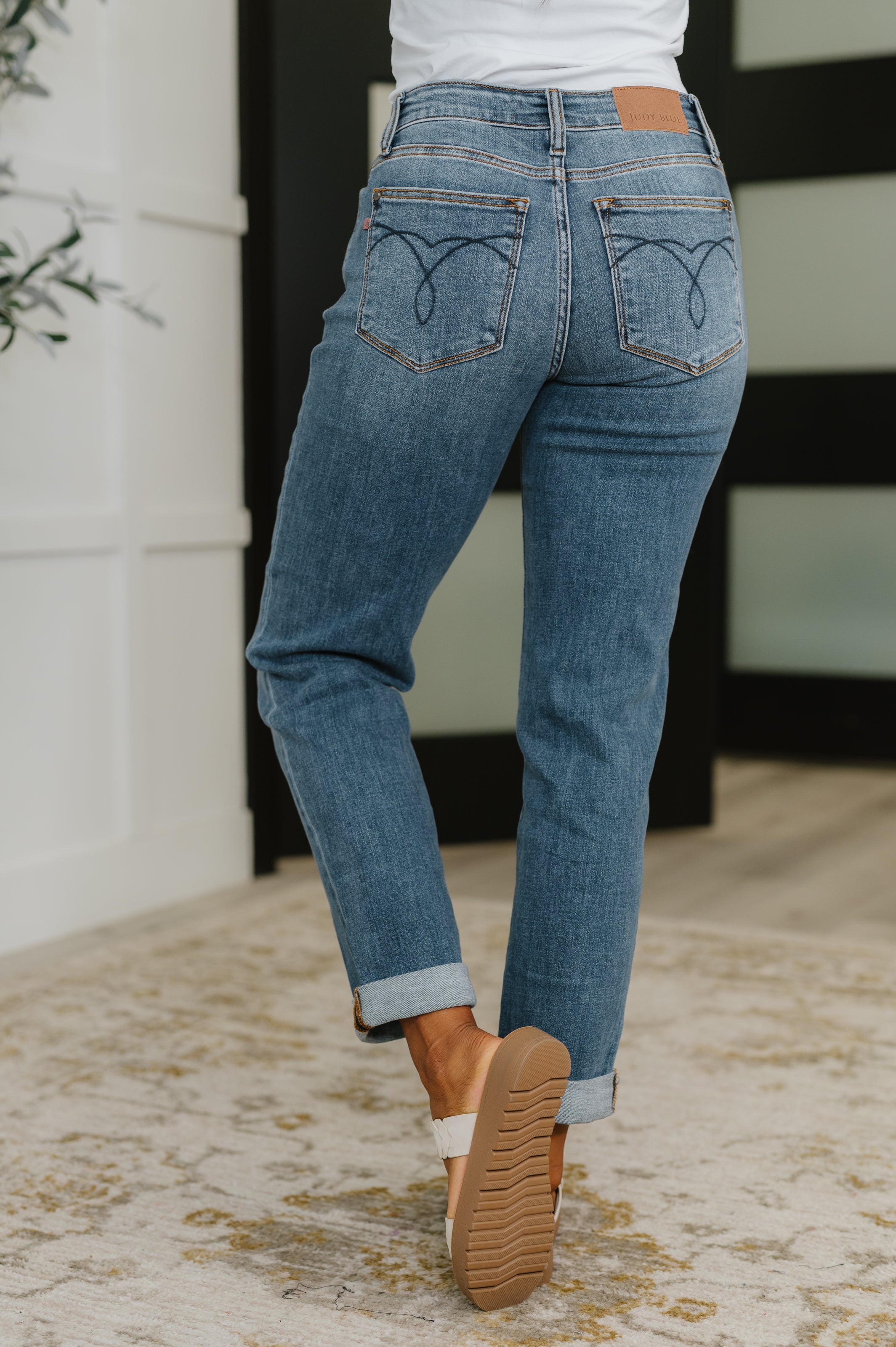 Colette Mid Rise Boyfriend Classic Cuffed - Charming Charlie
