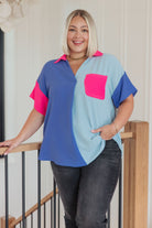 Color Me Cool Color Block Top - Charming Charlie