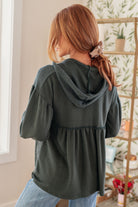 She's Not Wrong Hooded V-Neck Pullover - Charming Charlie