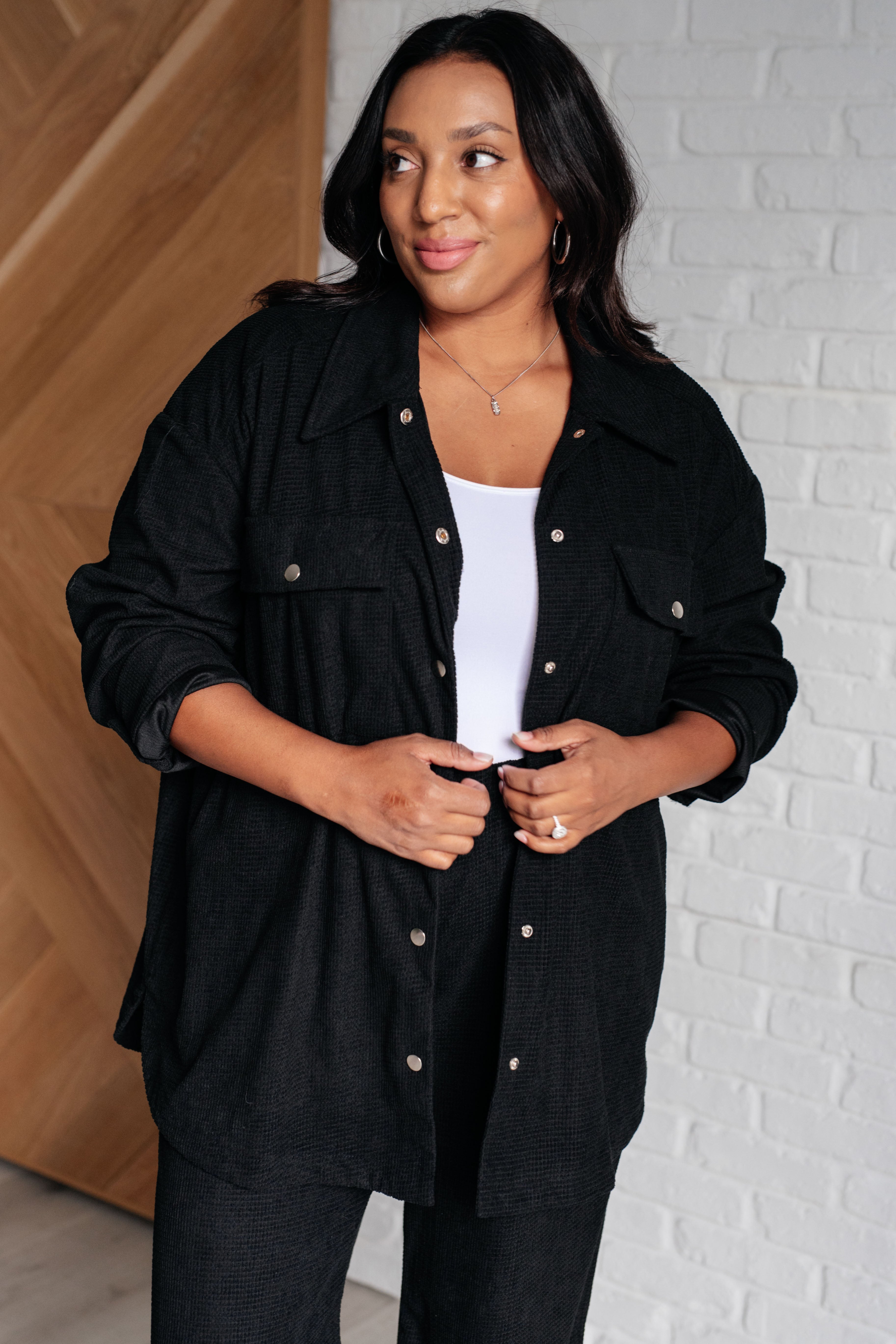 Come Rain or Shine Button Down Top - Charming Charlie