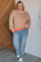 Conversational Moment Striped Trim Sweater - Charming Charlie