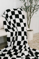 Cookies & Cream Checks Blanket - Charming Charlie