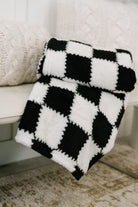 Cookies & Cream Checks Blanket - Charming Charlie