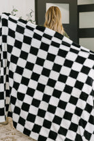 Cookies & Cream Checks Blanket - Charming Charlie