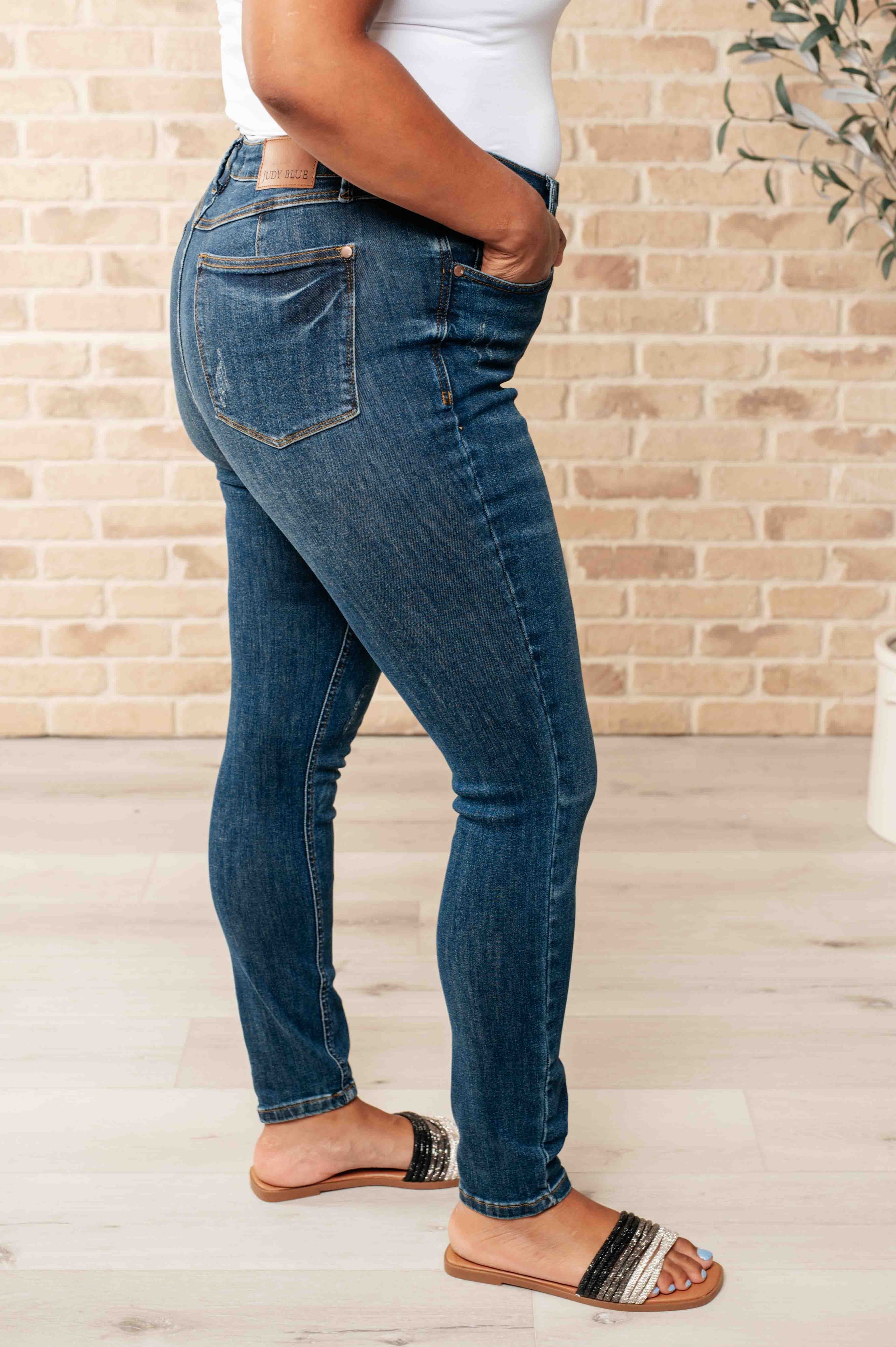 Wanda High Rise Control Top Skinny Jeans Scarlet main image 0