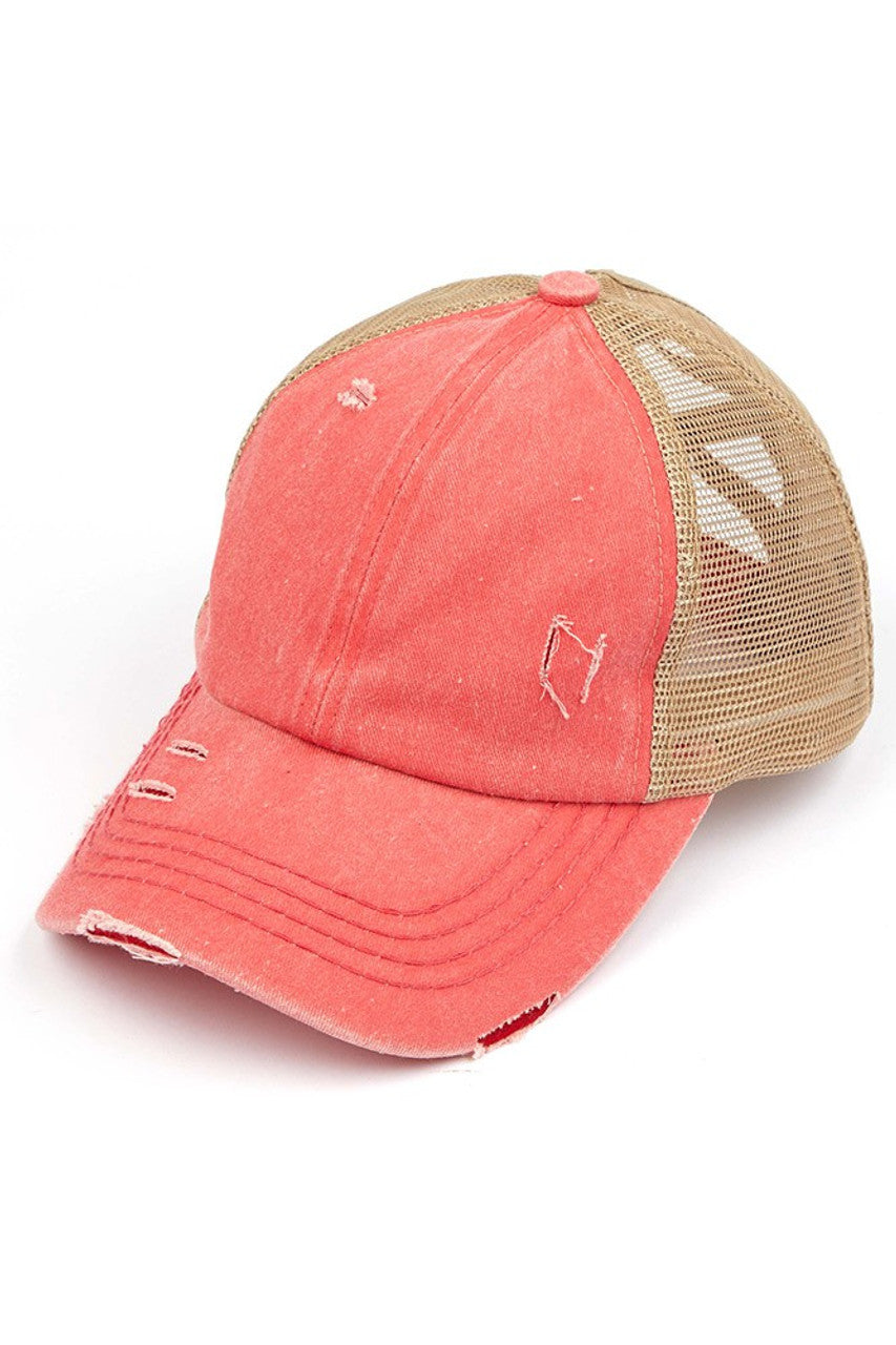 Coral C.C BASEBALL PONYCAP is a stylish and functional cap that combines the classic look of a baseball cap with the convenience of a ponytail holder. Made with high-quality materials and a comfortable fit, this cap is perfect for any outdoor activity. Stay cool and protected with the C.C BASEBALL PONYCAP.

