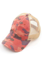 Coral C.C CAMOUFLAGE VINTAGE STYLE PONYCAP is perfect for anyone looking for a stylish and functional hat. Its camouflage design adds a unique touch to any outfit, while its vintage-style pony cap shape provides both style and functionality. Made with high-quality materials, this hat is sure to be a long-lasting accessory for any outdoor adventure.