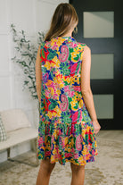Coral Sands Collared Tank Dress in Floral Paisley - Charming Charlie