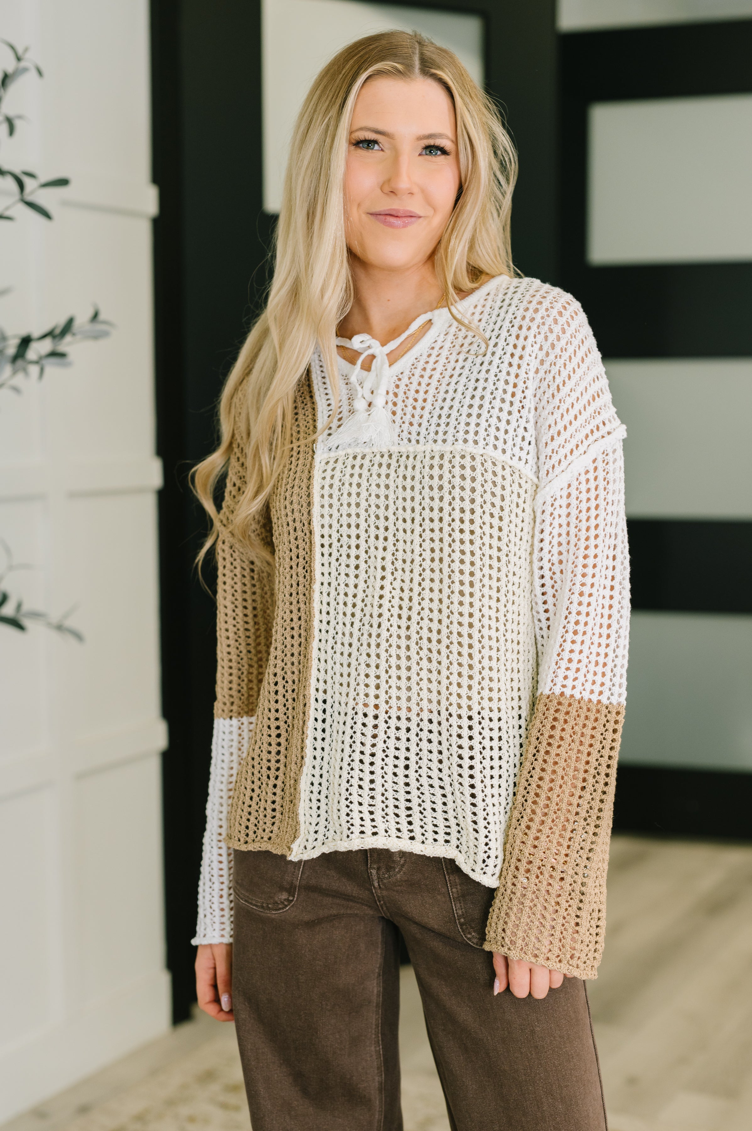 Corner of the Block Loose Knit Sweater - Charming Charlie