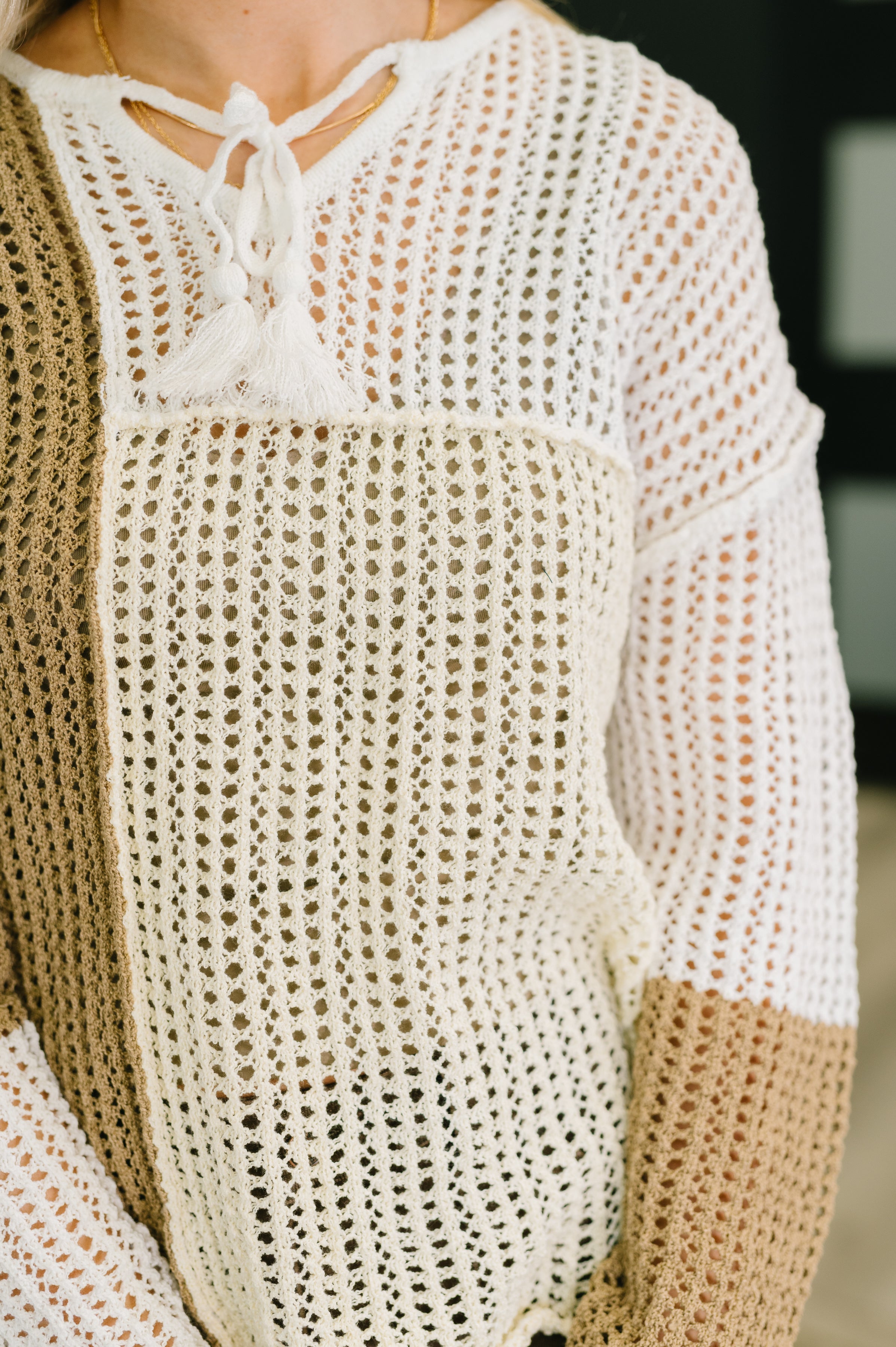Corner of the Block Loose Knit Sweater - Charming Charlie