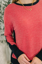 Couldn't Be Happier Color Block Long Sleeve Top - Charming Charlie