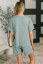 Couldn't Help It Melange Set in Ash Jade - Charming Charlie