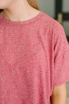Couldn't Help It Melange Set in Dark Red - Charming Charlie
