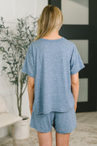 Couldn't Help It Melange Set in Light Navy - Charming Charlie