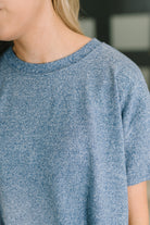 Couldn't Help It Melange Set in Light Navy - Charming Charlie