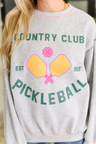 Country Club Pickle Ball Graphic Sweatshirt - Charming Charlie