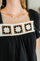 Craft Night Crochet Detail Top - Charming Charlie