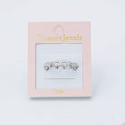 hypoallergenic ring, waterproof ring, tarnish free jewelry, boutique wholesale jewelry, dainty silver ring, gemstone statement ring, sparkly cubic zirconia ring, high quality jewelry gifts, elegant gold plated ring, trendy fashion ring, pastel gemstone ring